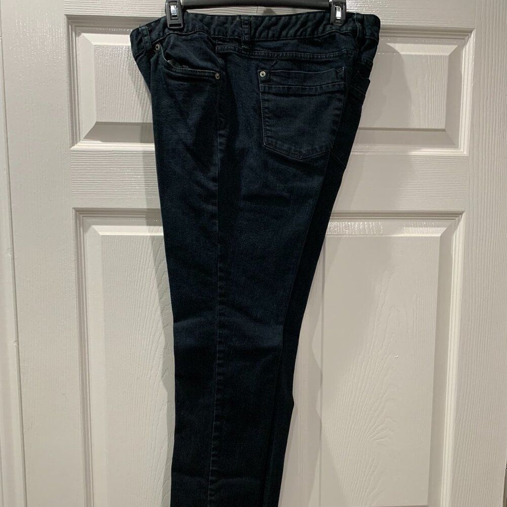 Mossimo Brand Women's Skinny Premium Denim Black Jeans, Size 12L